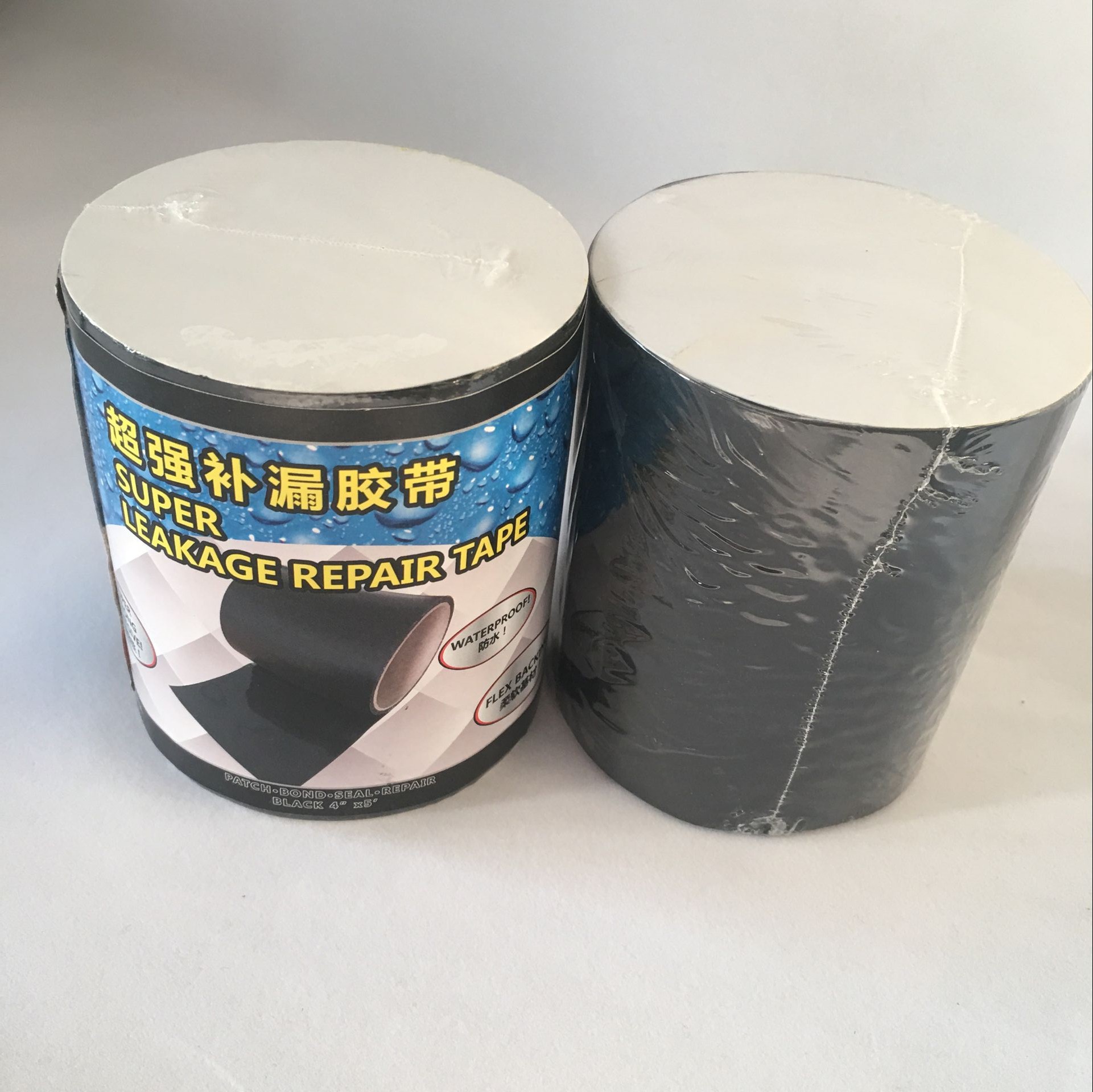 Bande Rubberized imperméable à l'eau, 4inch X 5feet noir