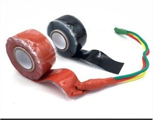 Ruban en caoutchouc de silicone auto-fusionnant 25mm X 10 Ft. Roll Noir
